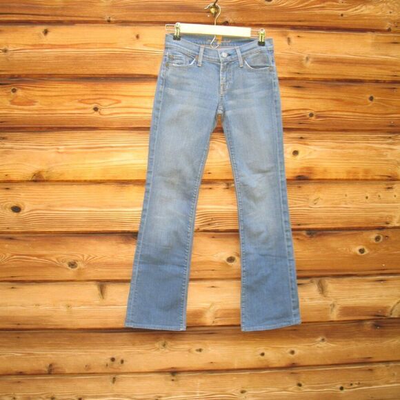 7 For All Mankind 7FAM Low Rise Y2K Boot Cut Jeans 26 X 30 - Picture 2 of 12